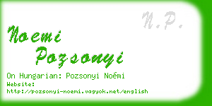 noemi pozsonyi business card