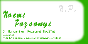 noemi pozsonyi business card
